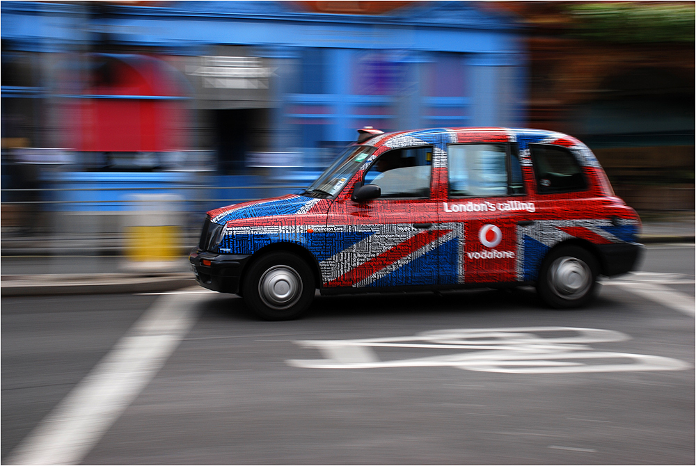 Modernes Londoner Taxi