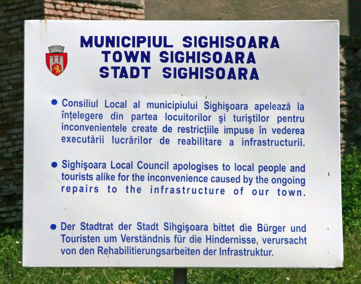 Modernisierungsarbeiten in Shighisoara