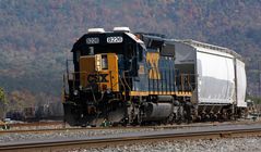 Modernste Technik: Remote Control, die Lok wird über einen Joystick rangiert, Cumberland Yard CSXT