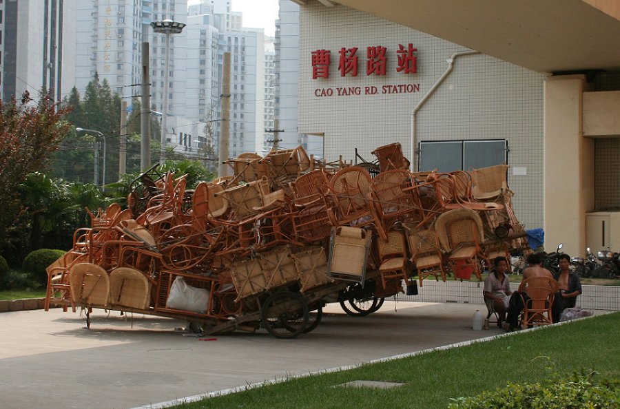 Möbeltransport in China