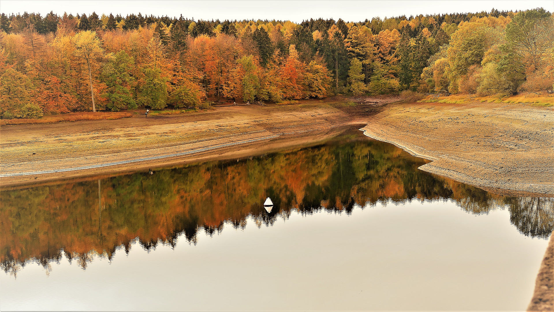 Möhnesee bei Niedrigwasser