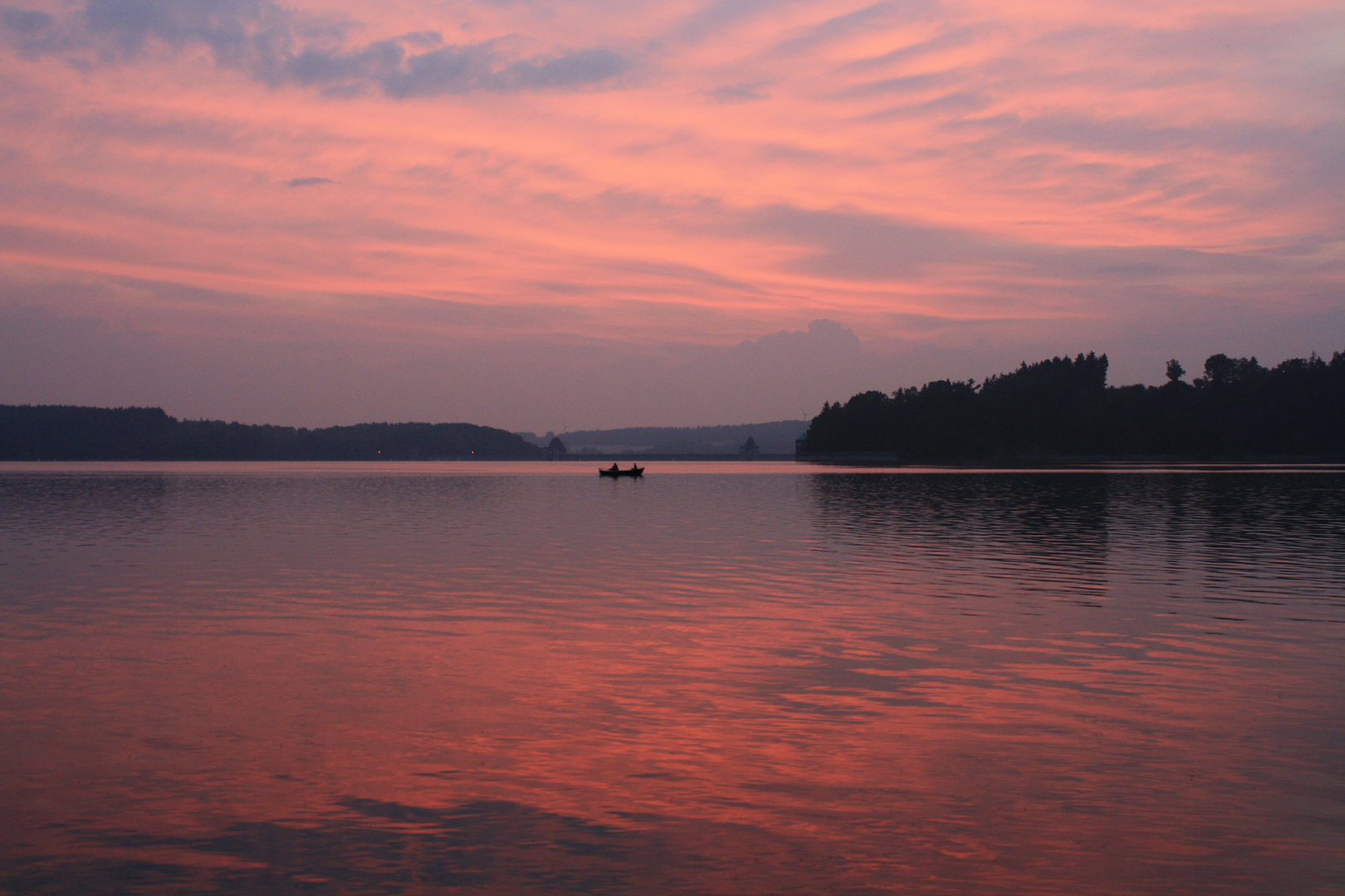 Möhnesee im Abendrot