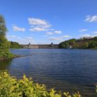 Möhnesee, Vorbecken und Staumauer, bei Günne