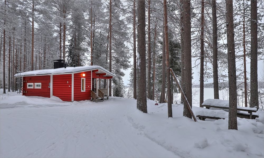 Mökkileben im Winter