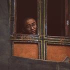 Mönch am Fenster