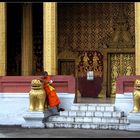 Mönch am Wat Sensoukharam, Luang Prabang, Laos