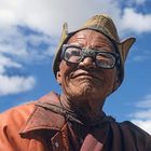 Mönch beim Kloster Lingshed. (Zanskar/Ladakh-Himalaja)