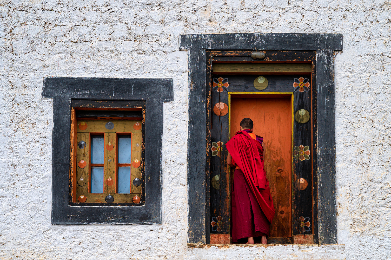 Mönch in Bhutan