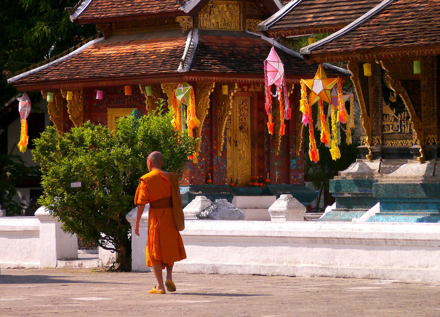 Mönch in Luang Prabang...