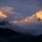 Mönch und Jungfrau Alpenglühn