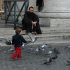 Mönch und Kind am Petersplatz