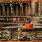 Mönche am Angkor Wat