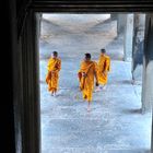 Mönche im Angkor Wat