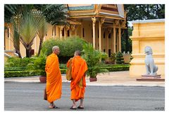 Mönche im Königspalast von Phnom Penh