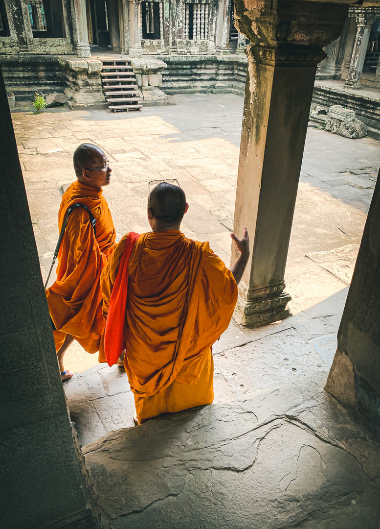 Mönche in Angkor Wat