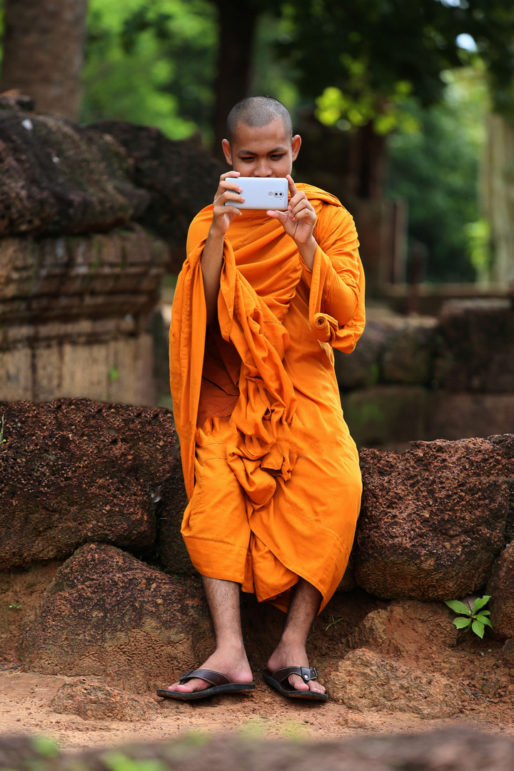 Mönche in Angkor Wat