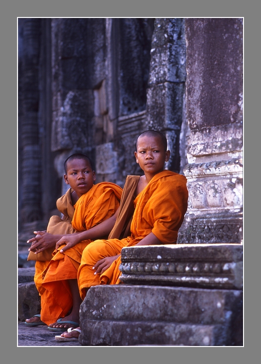 Mönche in Bayon