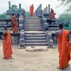 Mönche in der antiken Königsstadt Polonnaruwa