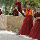 Mönche in der Provinz Qinghai