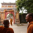 Mönche in der "Verbotenen Stadt" in Hue Vietnam