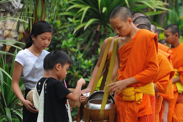 Mönche in Luang Prabang
