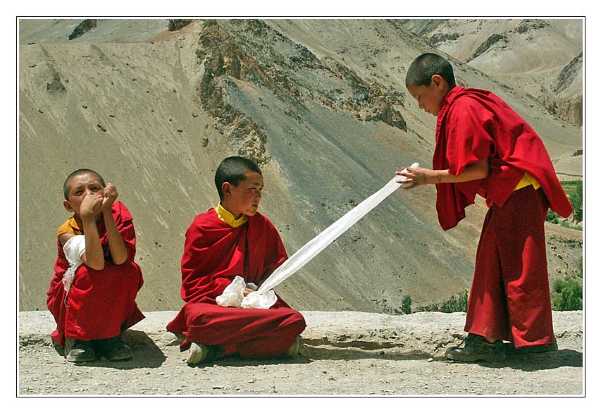 Mönchkinder in Ladakh