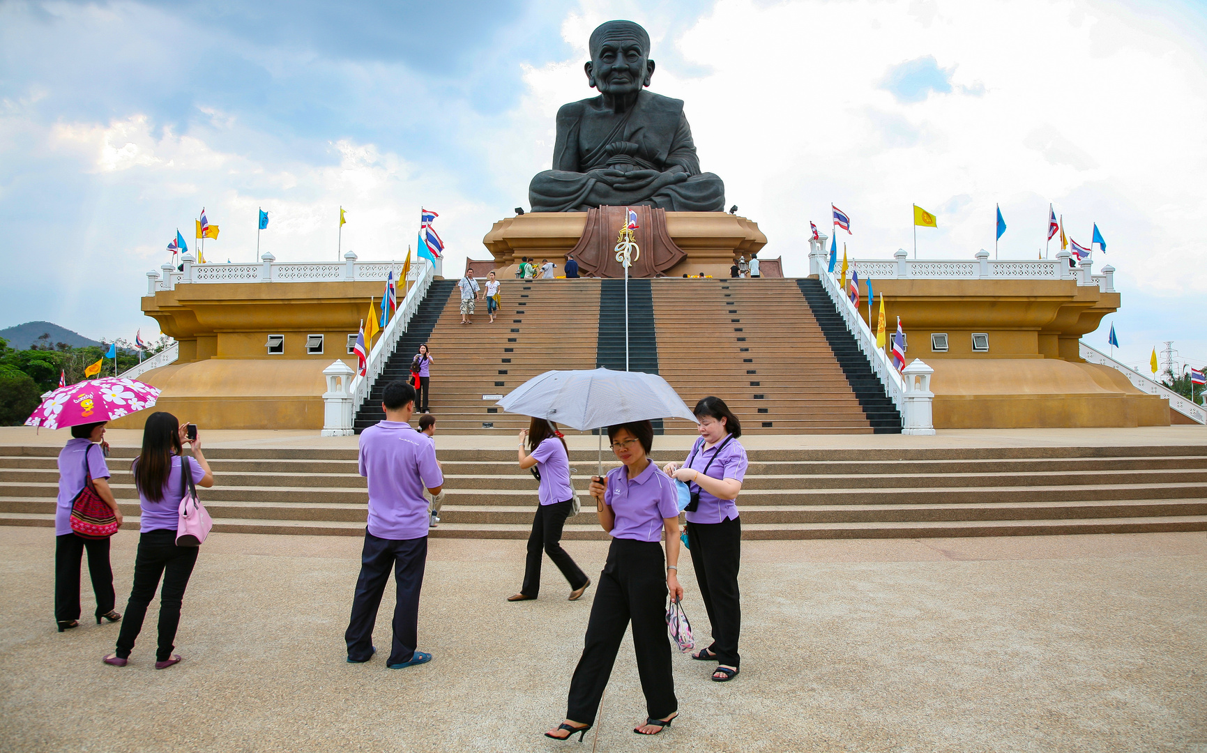 Mönchsstatue in Hua Hin