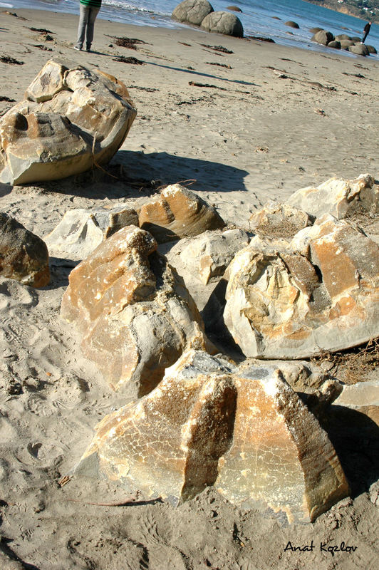 Moeraki boulders