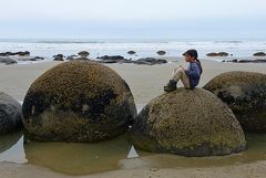 Moeraki Boulders an der Ostküste