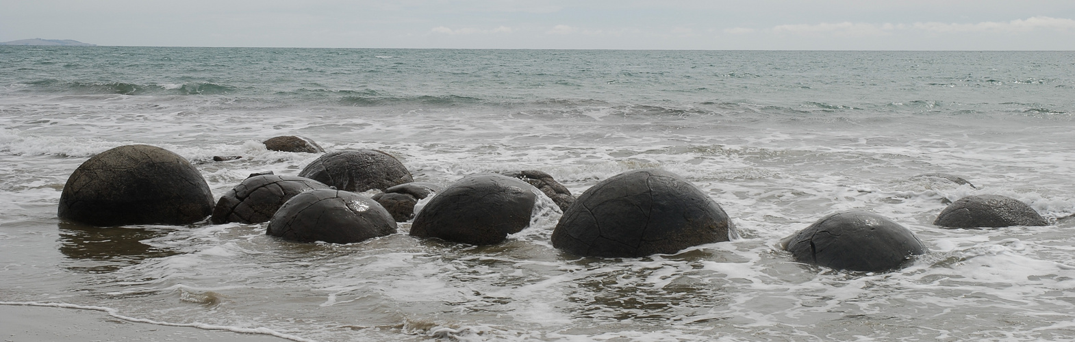 Moeraki Boulders bei Flut