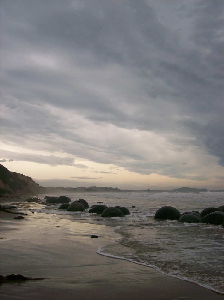 Moeraki boulders in Neuseeland