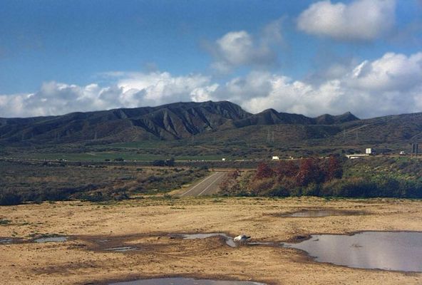 Möwe, Wasser, Berge