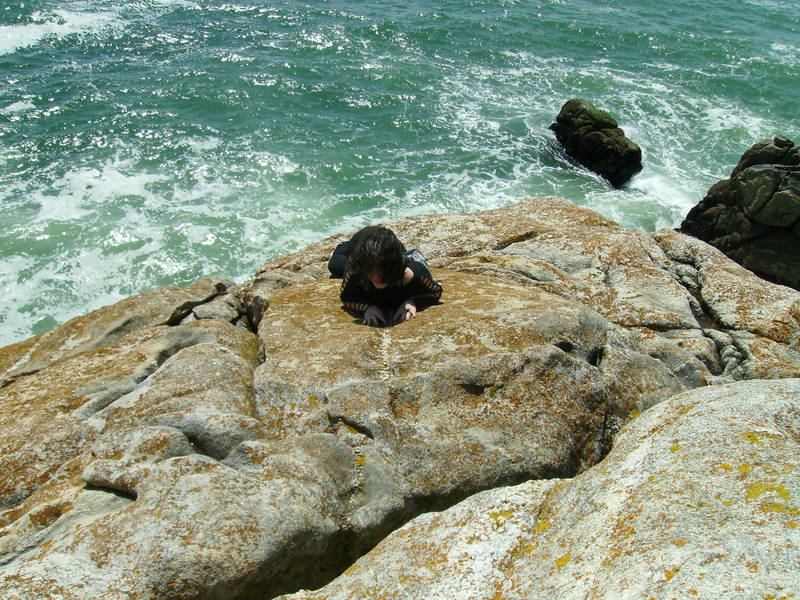 moi sur la cote rocheuse