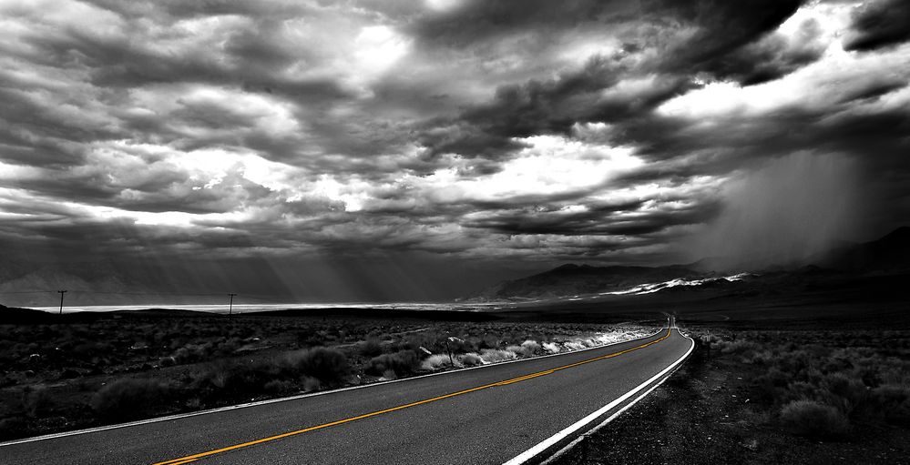 Mojave Desert: Storm & Sunbeams