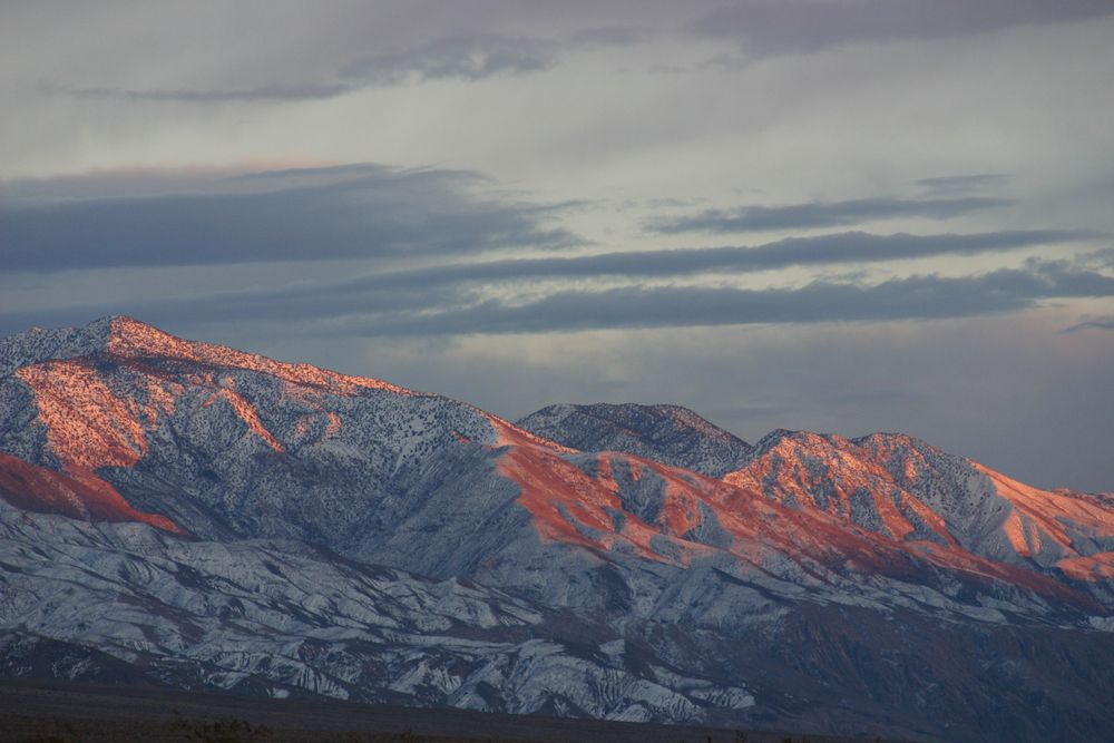 Mojave Wüste bei Sonnenuntergang