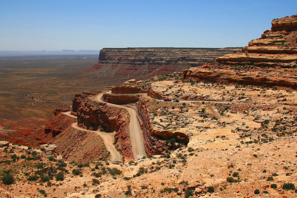 Moki Dugway mit Baustelle