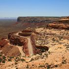 Moki Dugway mit Baustelle