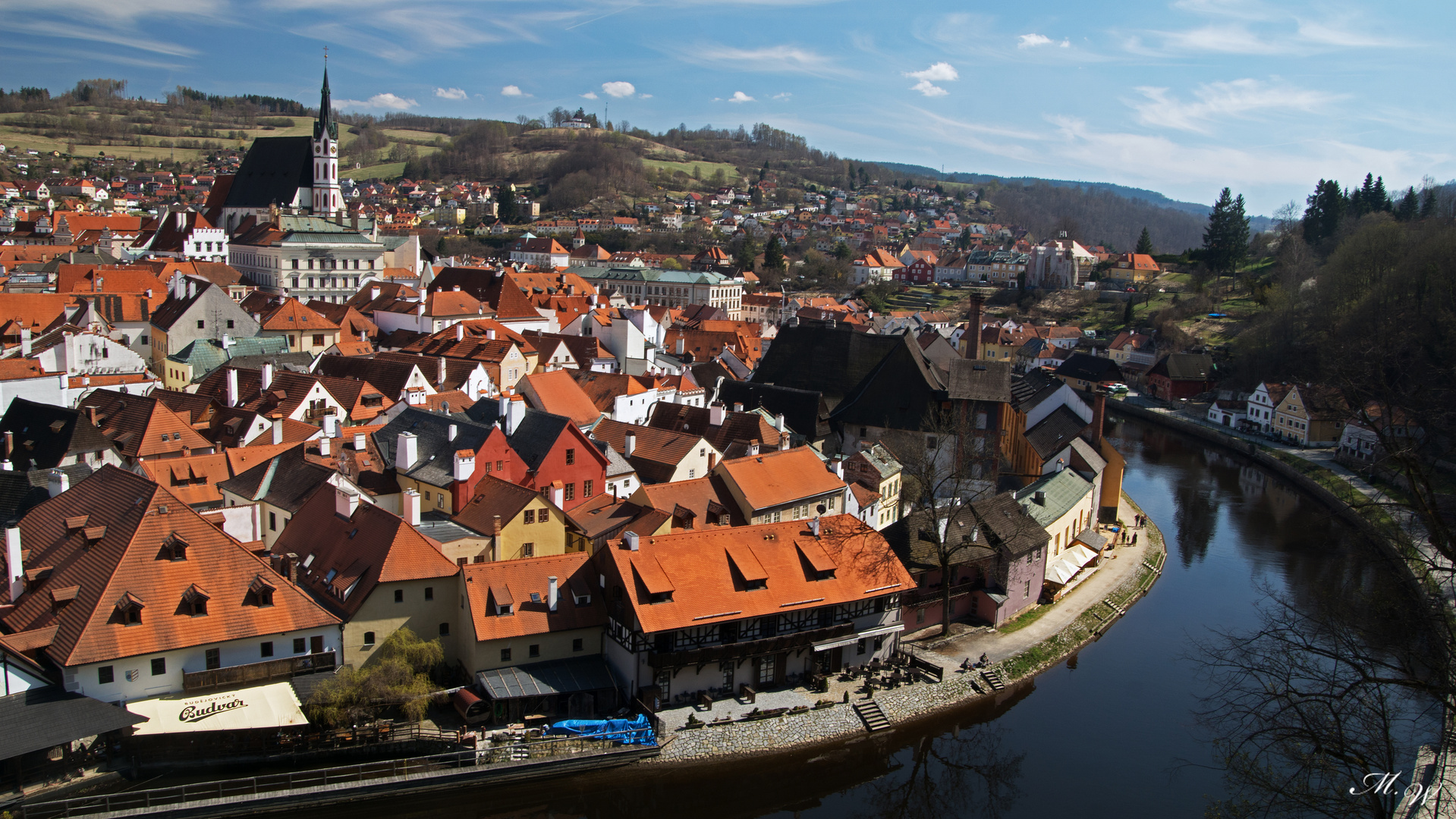 Moldau Krümmung Ceský Krumlov