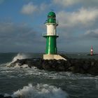 Molen vor Warnemünde bei Wind