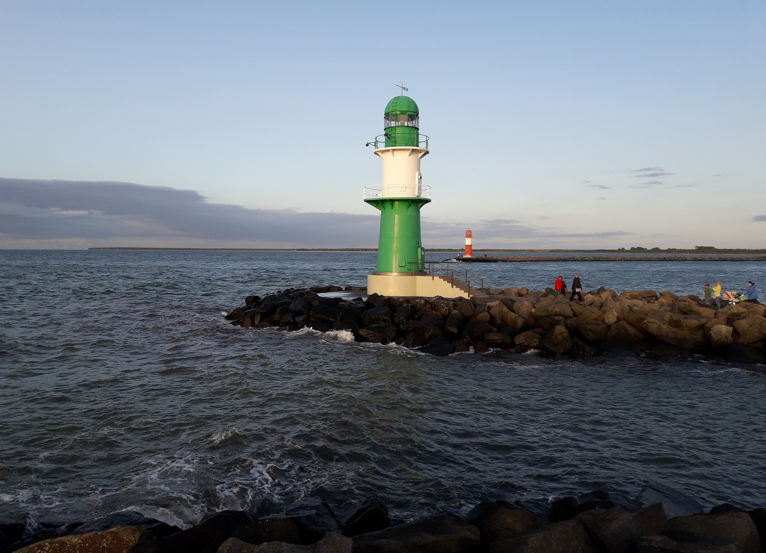 Molenzeichen vor Warnemünde