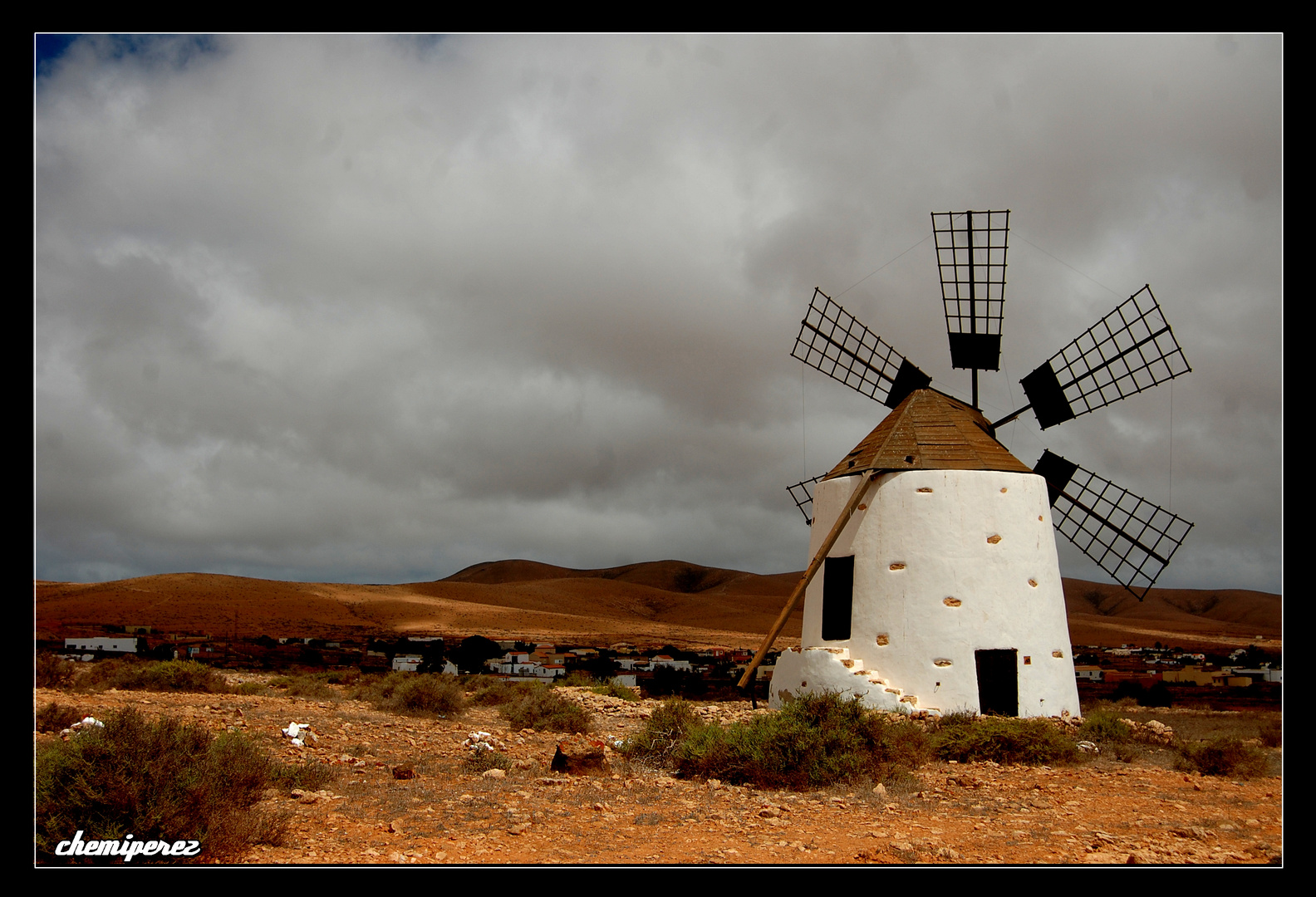 Molino en Valle de Santa Inés, Fuerteventura.