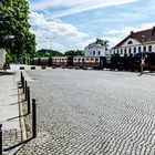 Molli auf der Fahrt durch Bad Doberan in Richtung Kühlungsborn.