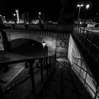 Moltkebrücke bei Nacht