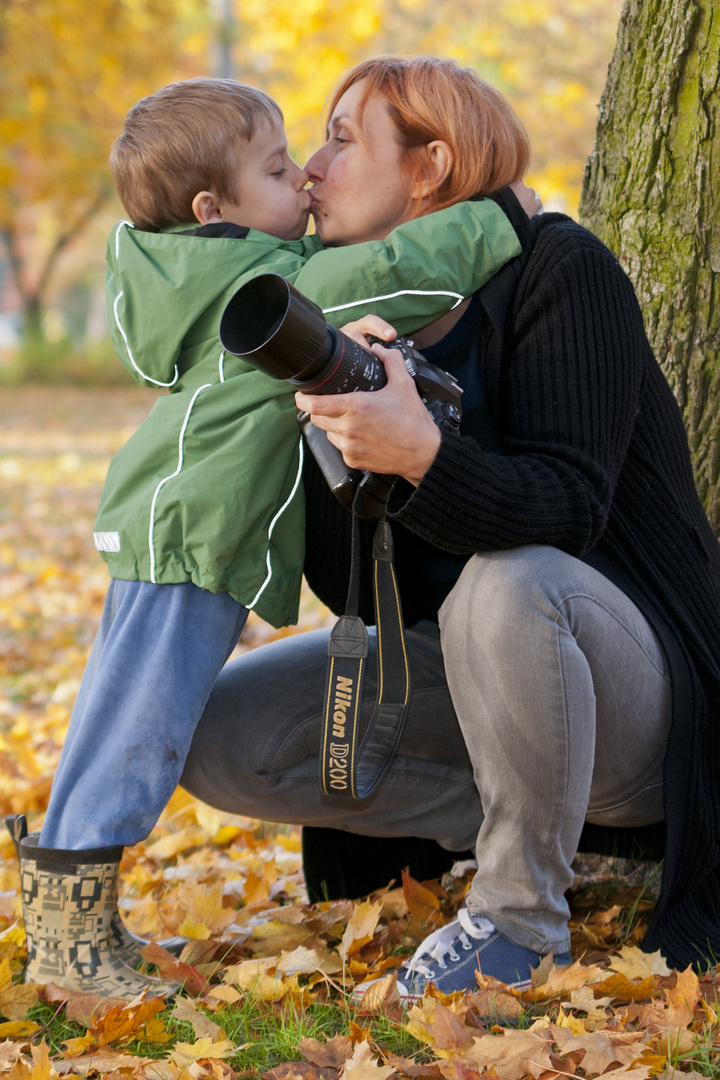 mom and son :)