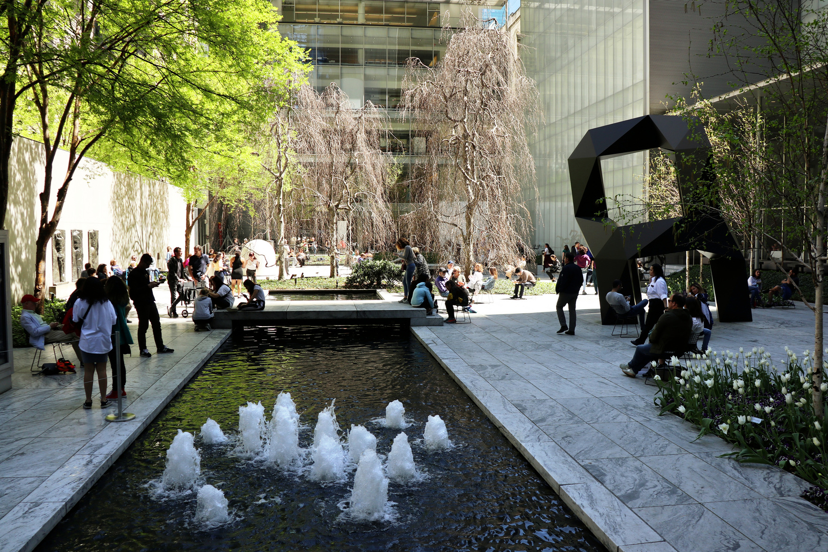 MoMA-Garten in der Frühlingssonne