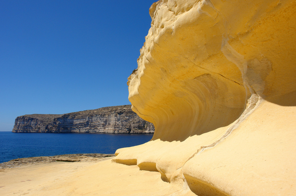 Momentaufnahme an der Küste von GOZO Januar, 2008 (Malta)