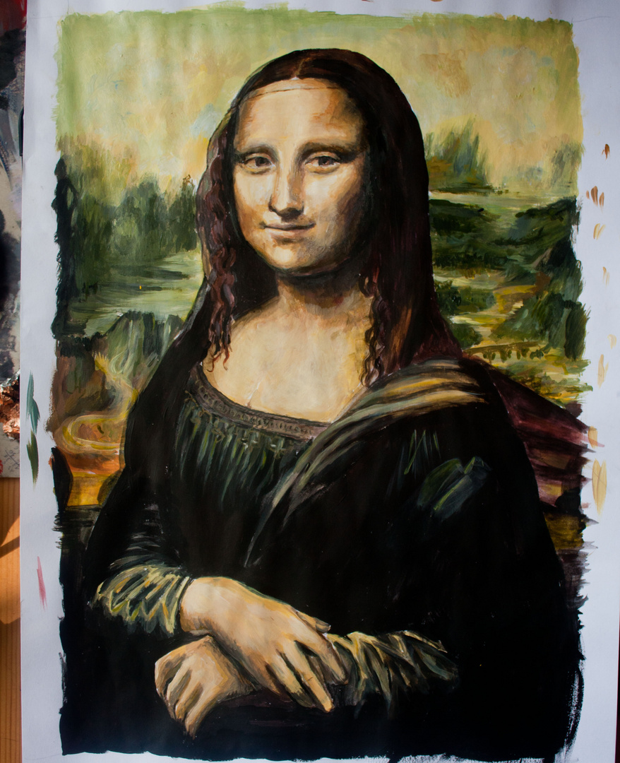 Mona Lisa nachgemalt