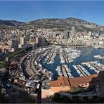 Monaco Panorama vom Fürstenpalast