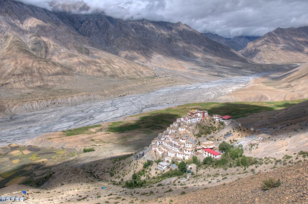 monastère de KEY GOMPA , vallée de SPITI , Himachal Pradesh, INDIA