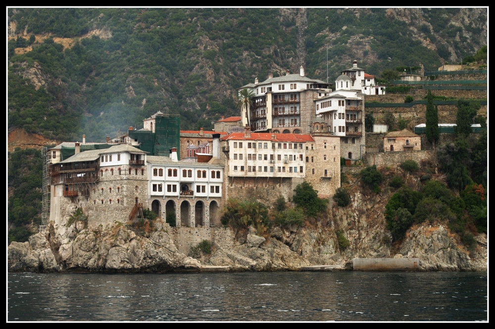 Monasterio en Monte Santo (Agio Oros en griego) en Grecia